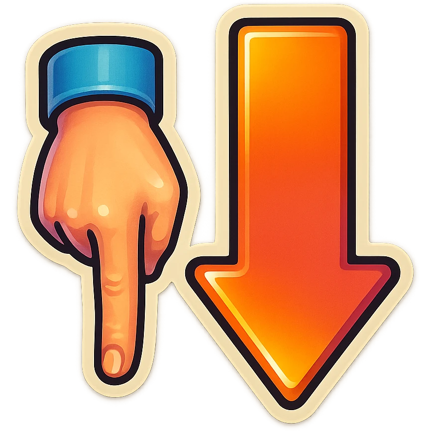  arrow show to finger emoji