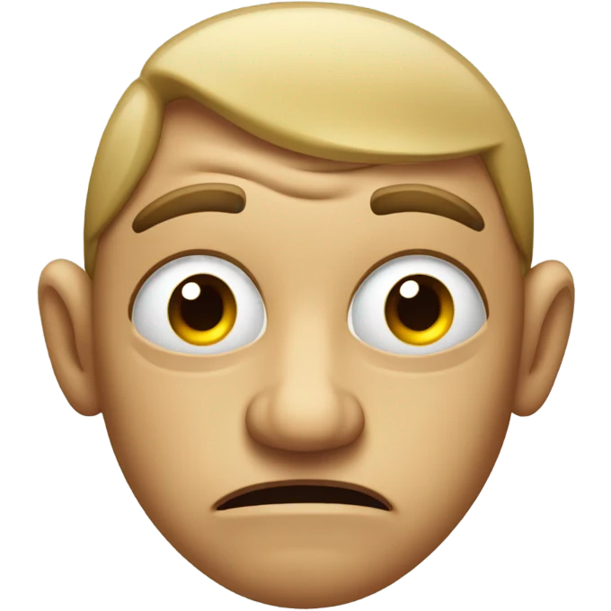 Disgusted face  emoji