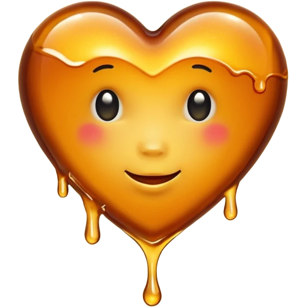 Heart with honey emoji
