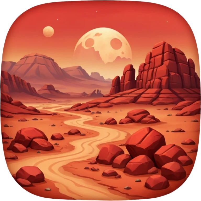 Mars planet emoji