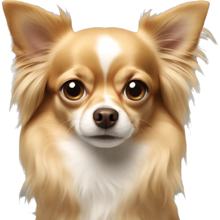 Long haired chihuahua emoji