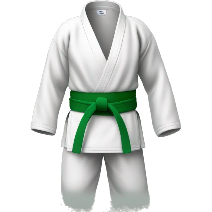 Judo green belt emoji