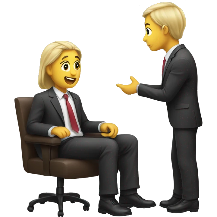 Job interview emoji