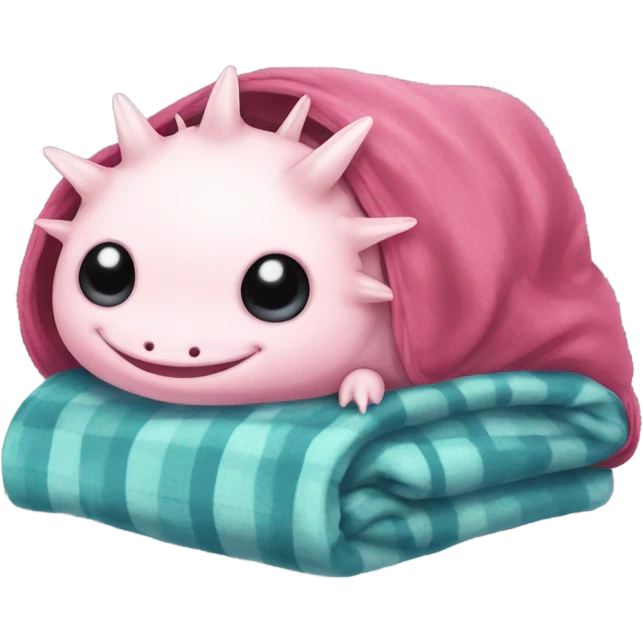 Axolotl in a blanket  emoji