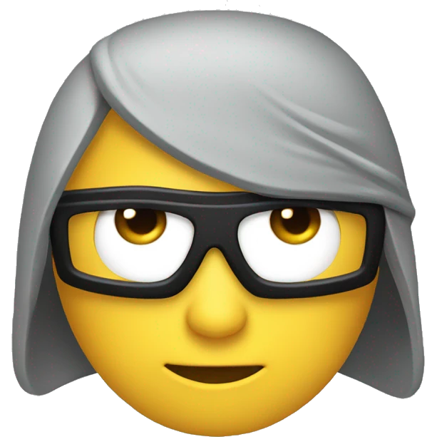 Cara de ninja co gafas emoji