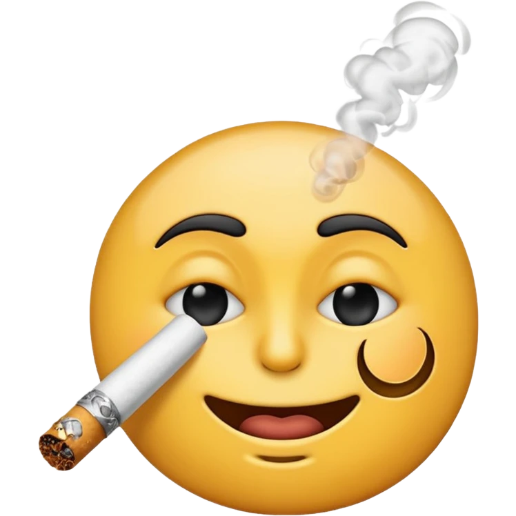 Emoji smoking emoji