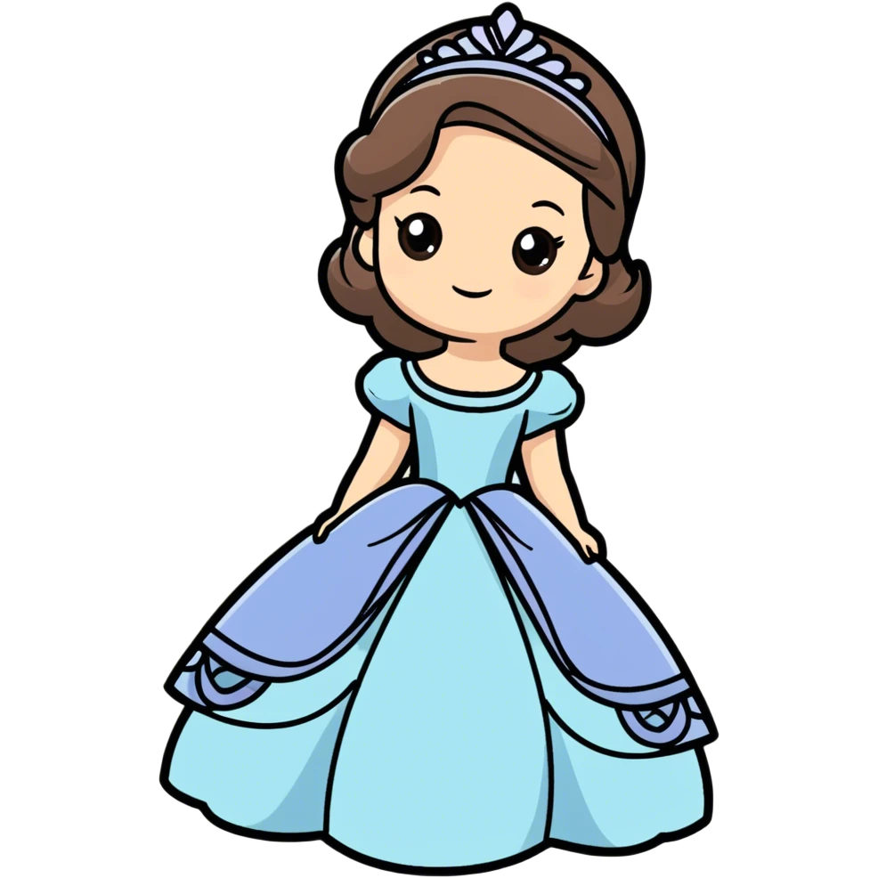 Princess Sofia making a reverence emoji