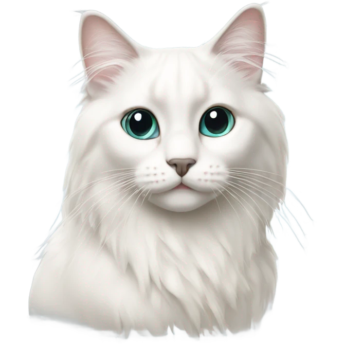 White ragdoll cat. emoji