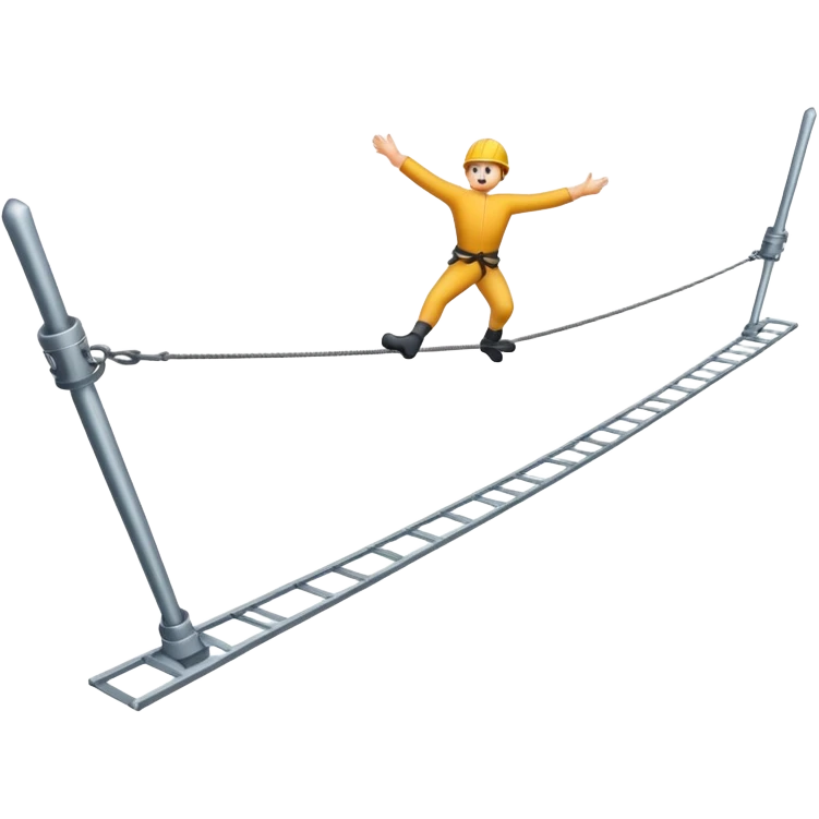 tightrope 
 emoji