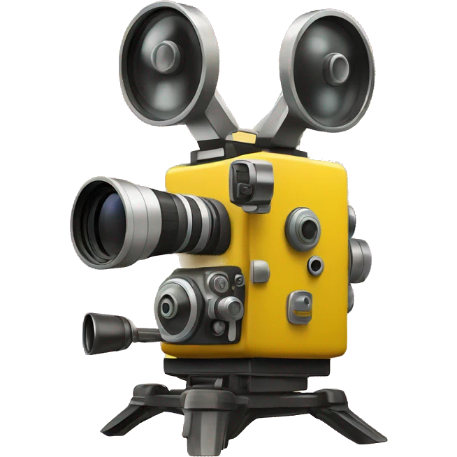 yellow movie camera emoji