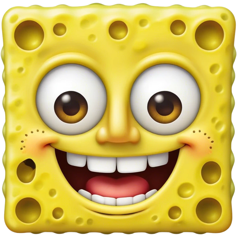 spongebob smiling with teeth emoji