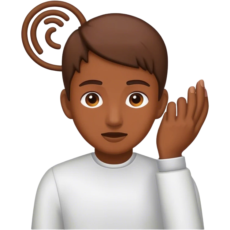 Plugging ear emoji