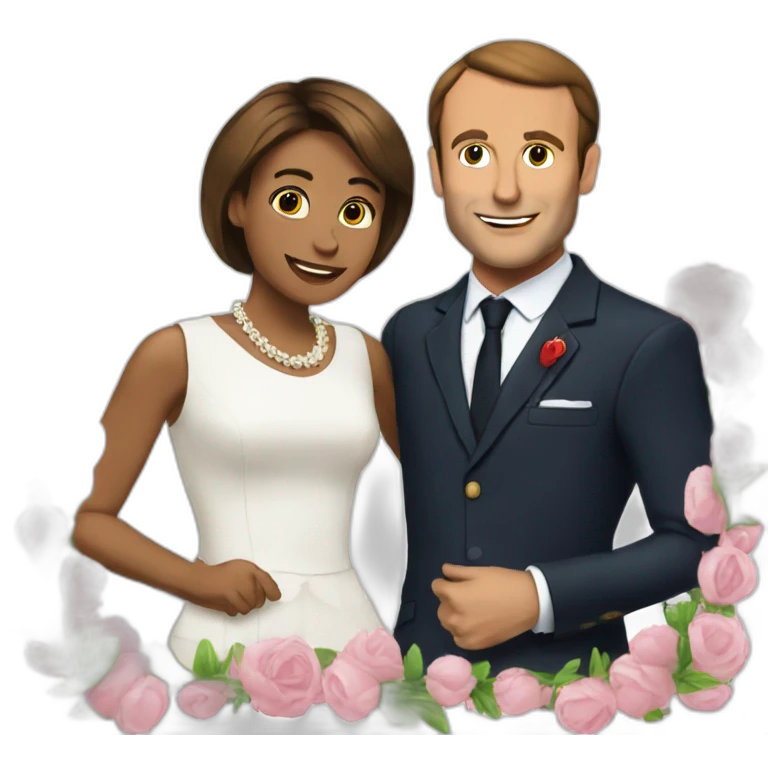 macron amour emoji