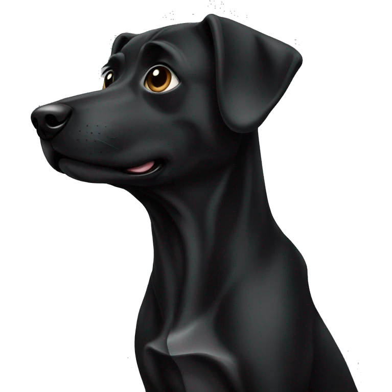 Dog black emoji