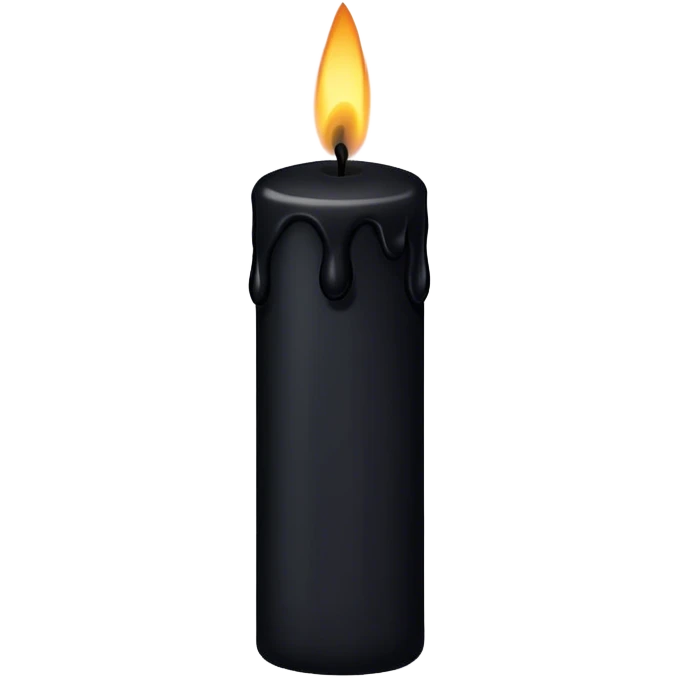 Black candle emoji