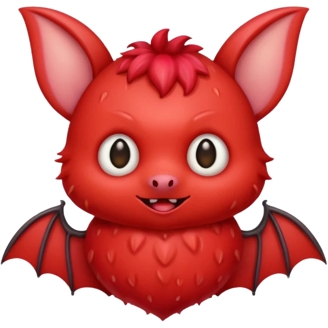 strawberry bat emoji