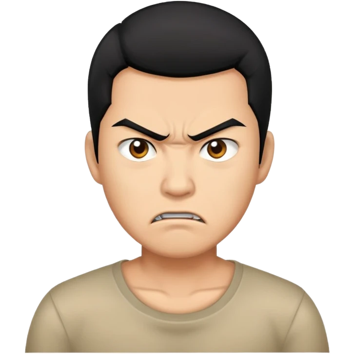 Do violence blackhair Asian man emoji