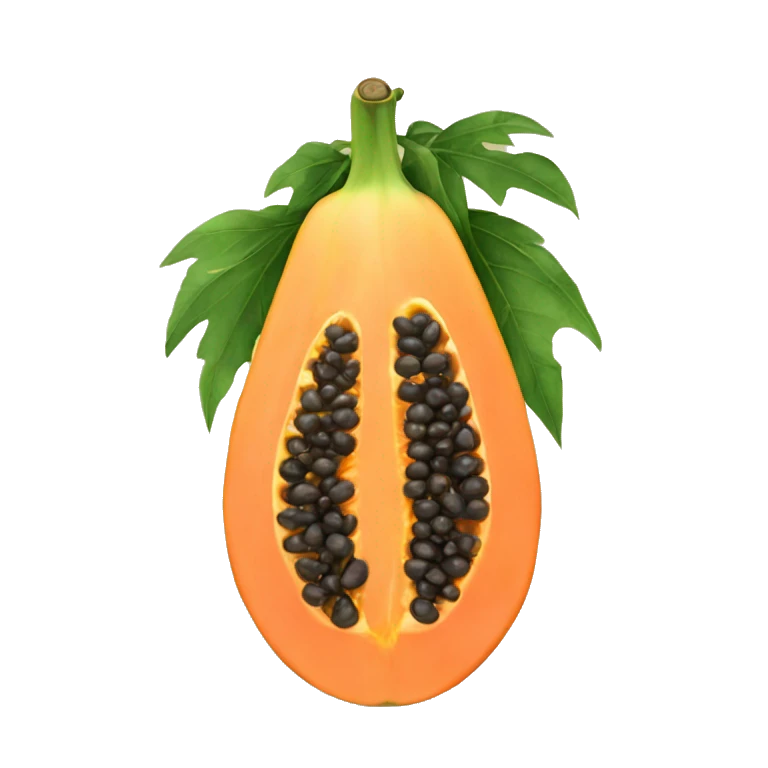 Papaya emoji