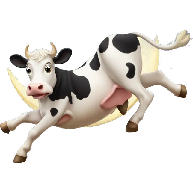 cow jumping over the moon  emoji