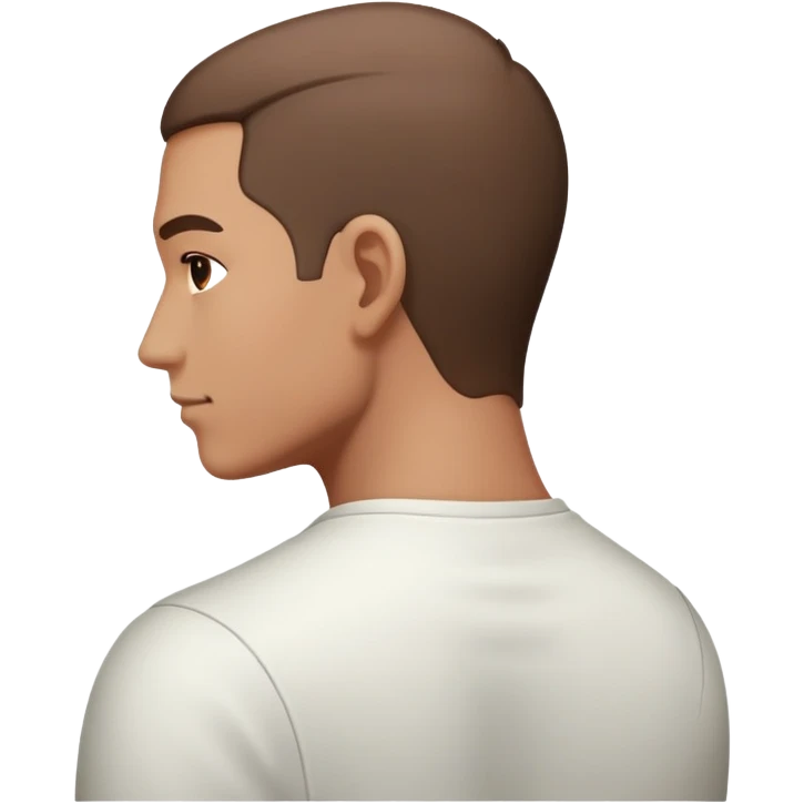 backside of a man 3/4 angle emoji