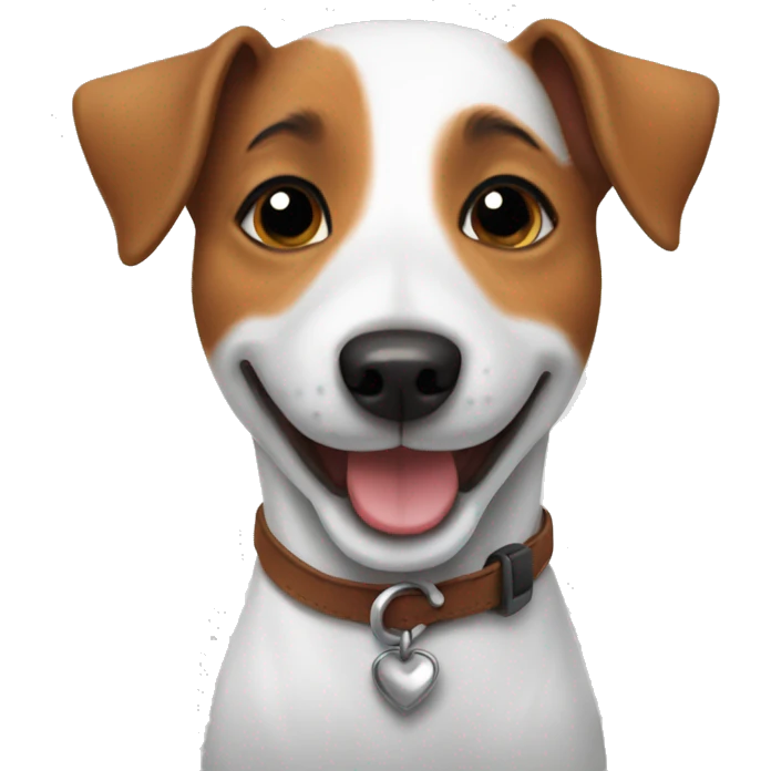 Smiling jack russell emoji