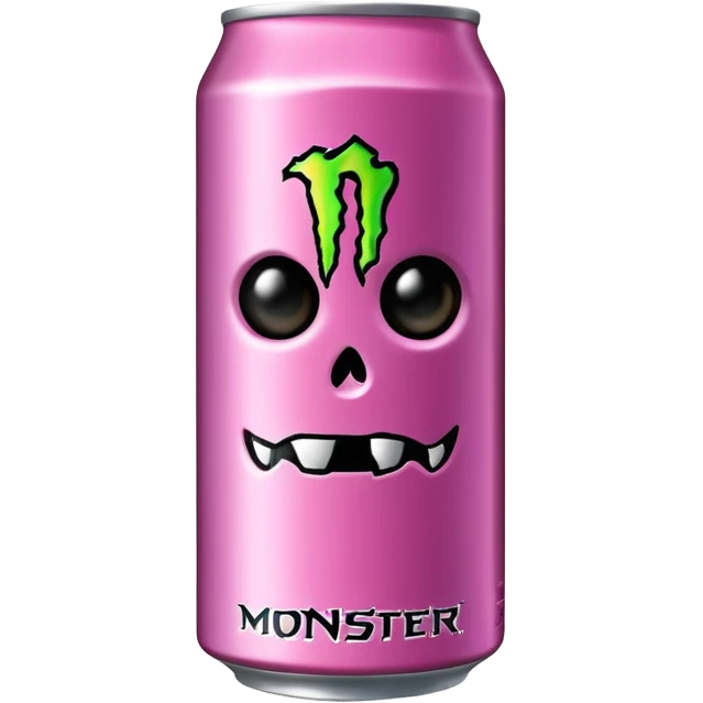 Normal can of monster energy drink nothing else no extra details needed just the real monster can  make it pink  emoji
