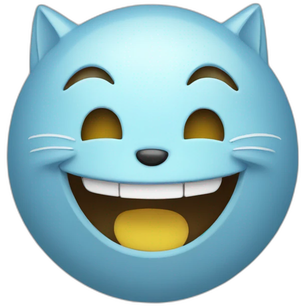 un chat qui laughing  emoji