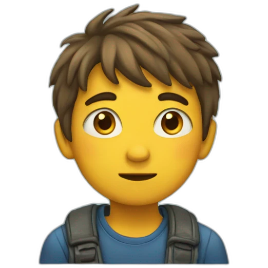 Timid boy emoji