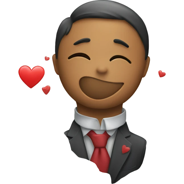 a kissing emoji with a heart  emoji
