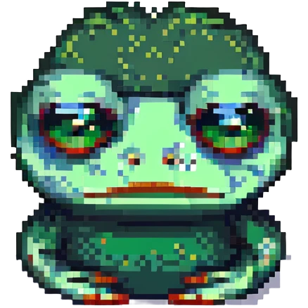pepe the frog with a sad face emoji