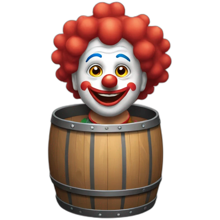clown barrel emoji