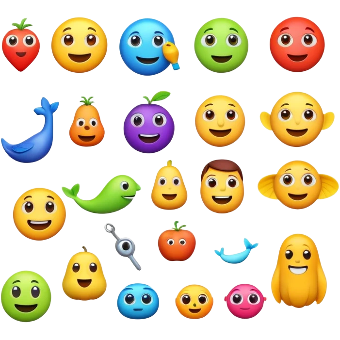 эмоджи в стиле pixar emoji