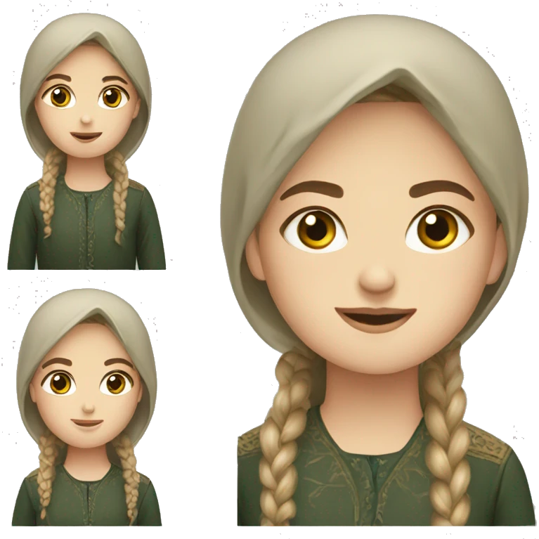 Chechen girl emoji