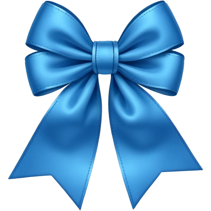 Laço azul escuro emoji