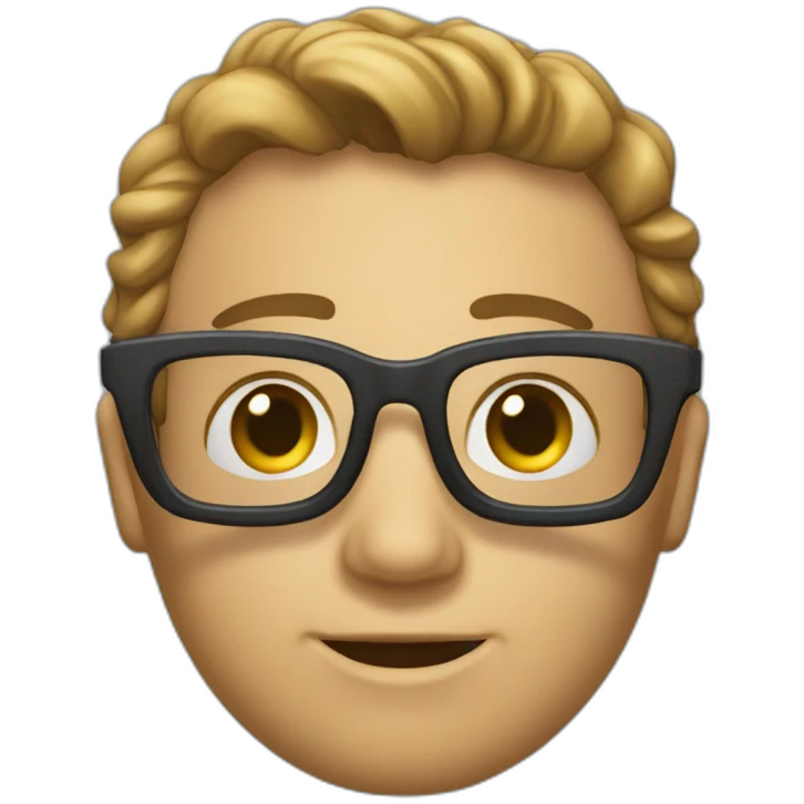 Calvo-con- gafas emoji