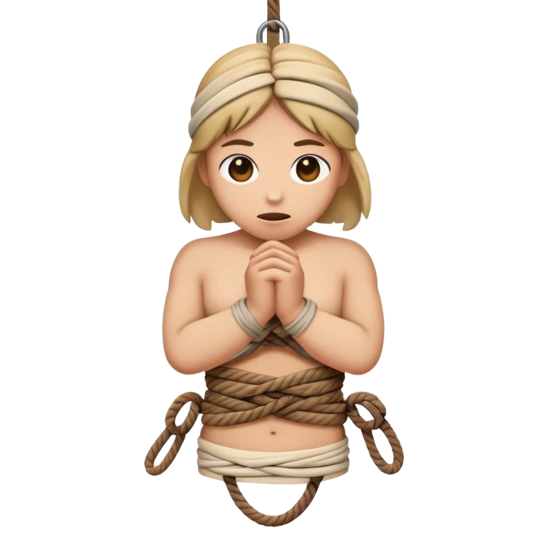 Tied up emoji