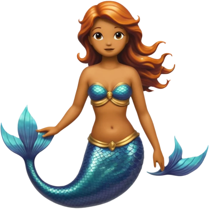Make a mermaid statue emoji