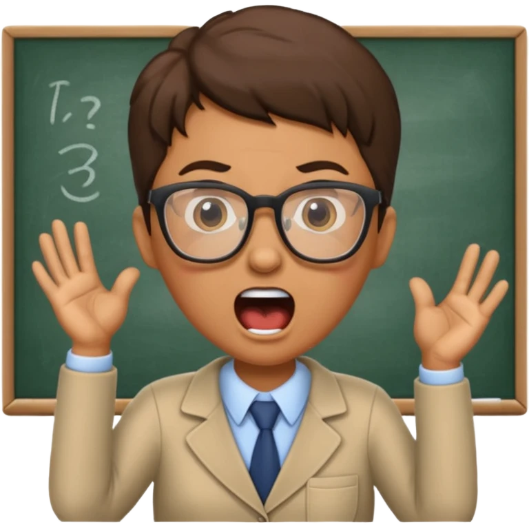 Учитель кричит в школе emoji