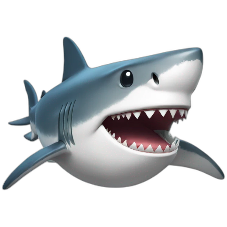 smiling shark emoji