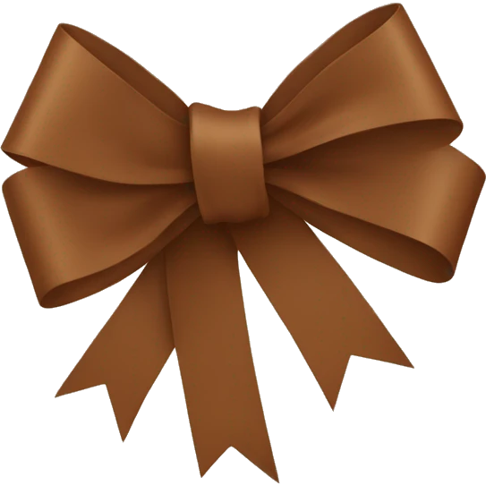 brown fall ribbon emoji