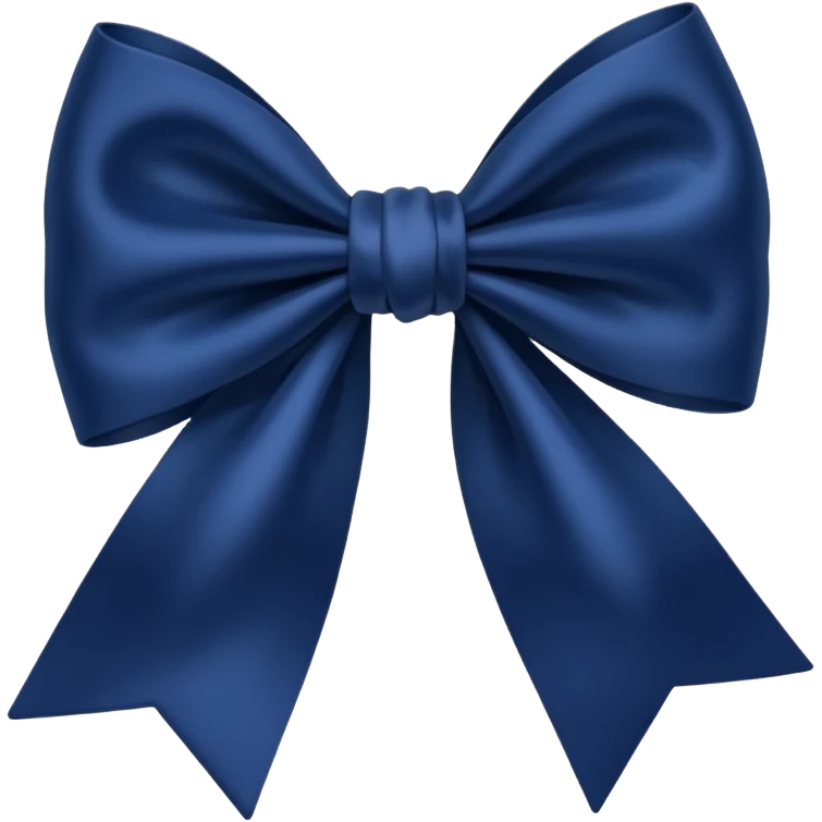 Navy blue bow emoji