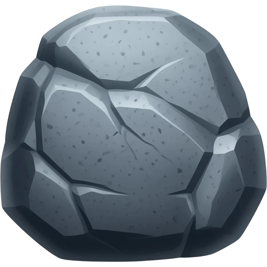 dead charcoal rock emoji