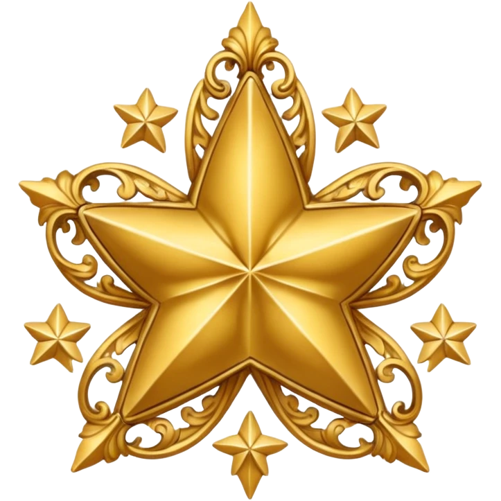 star with baroque pattern emoji
