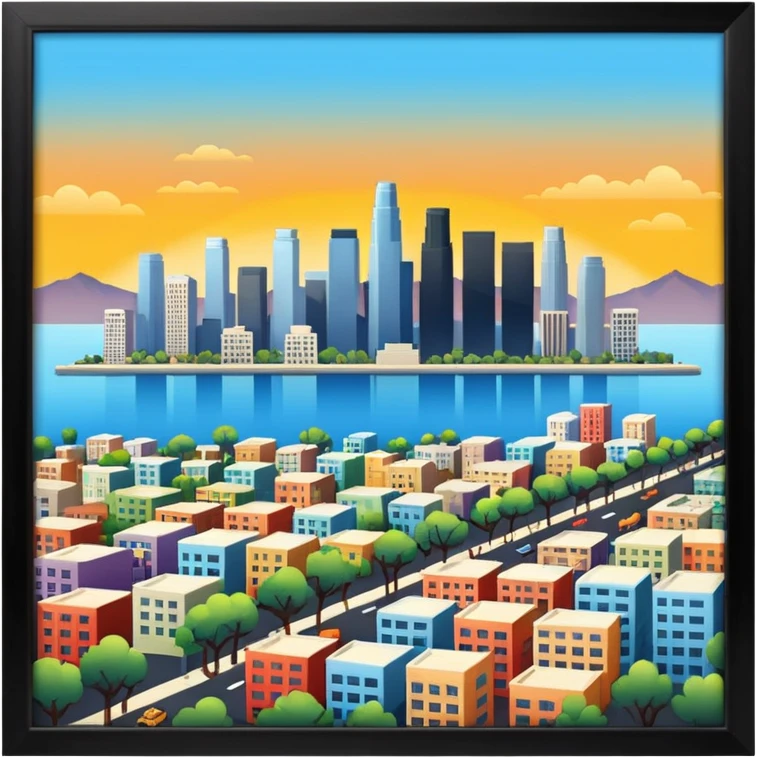 los angeles city emoji