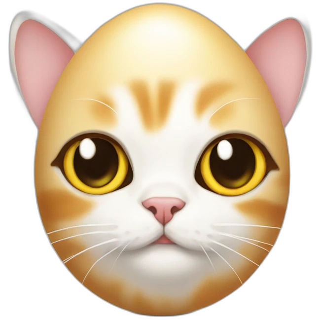 eggs on cat emoji