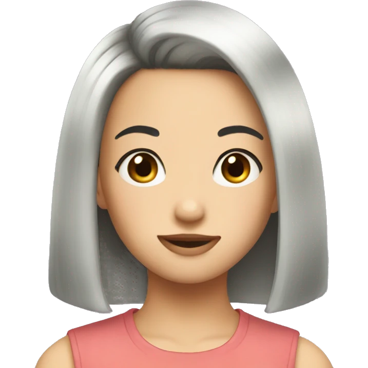 hime haircut girl emoji