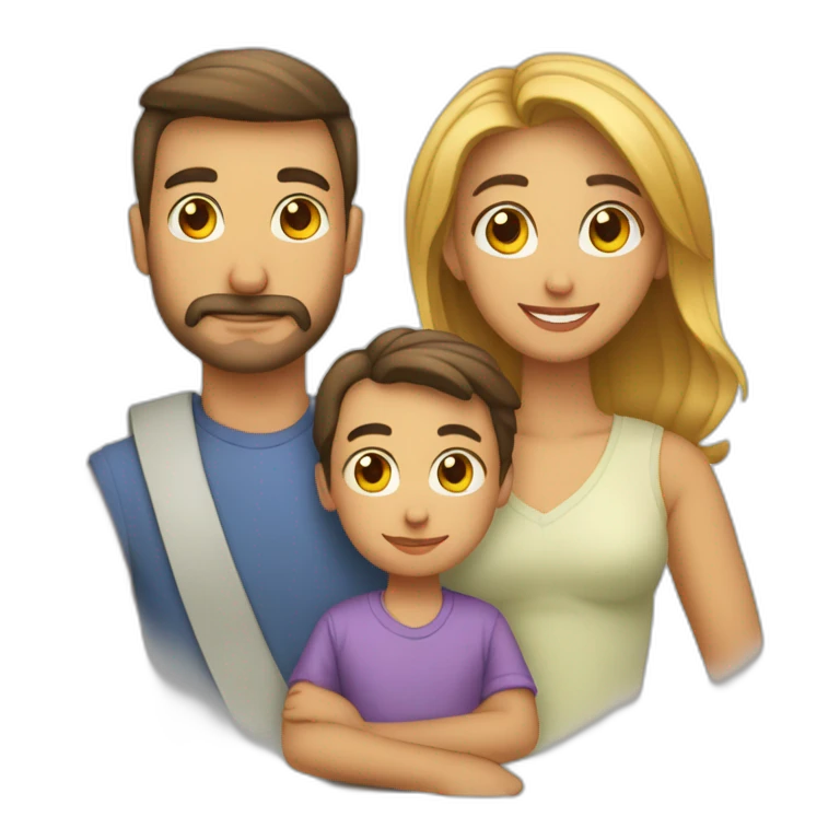 familia mama papa hijo hombre hija mujer emoji