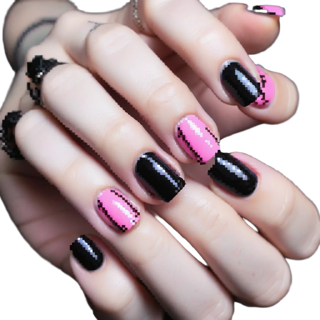 pink gothic nails emoji