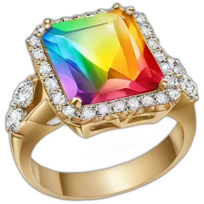 Jonathan Toews as rainbow diamond ring emoji