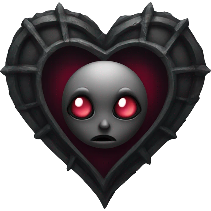 Gothic heart emoji